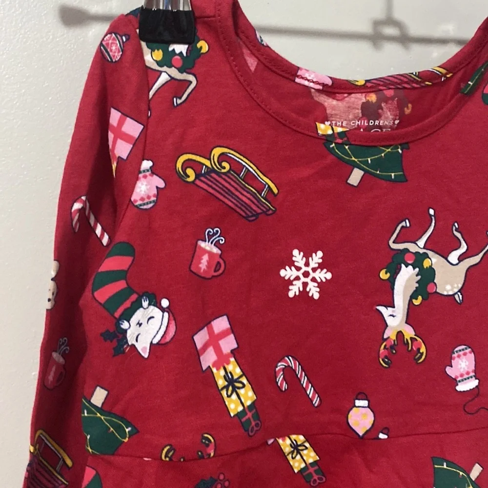 NWOT! The‎ Children’s Place Holiday Printed Dress